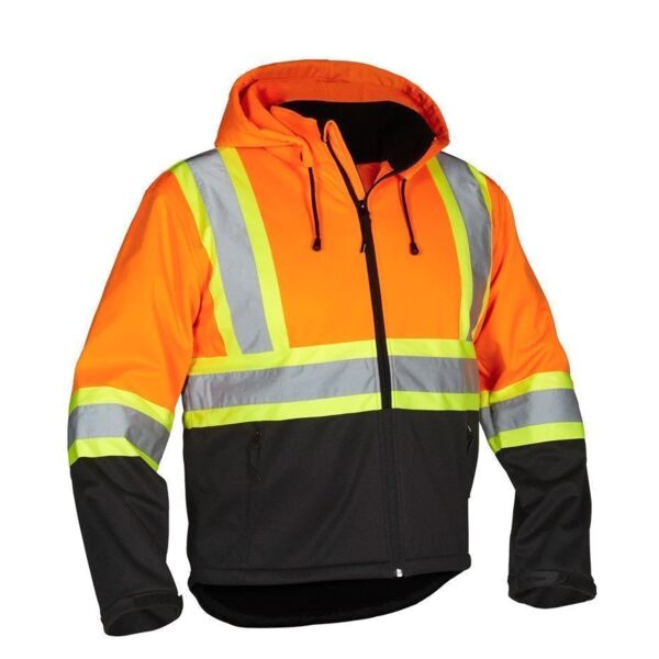 Woolwich - Hi Vis Softshell Orange Safety Jacket  Thumbnail