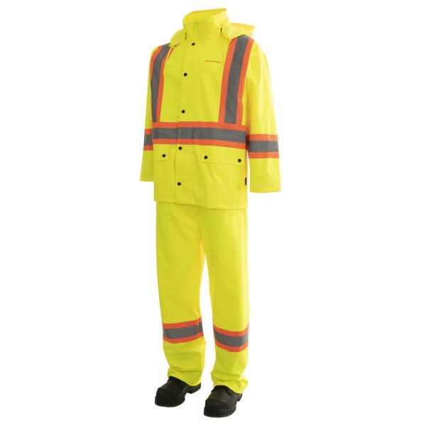 CSA 3 Piece Hi Vis Rain Suit Thumbnail